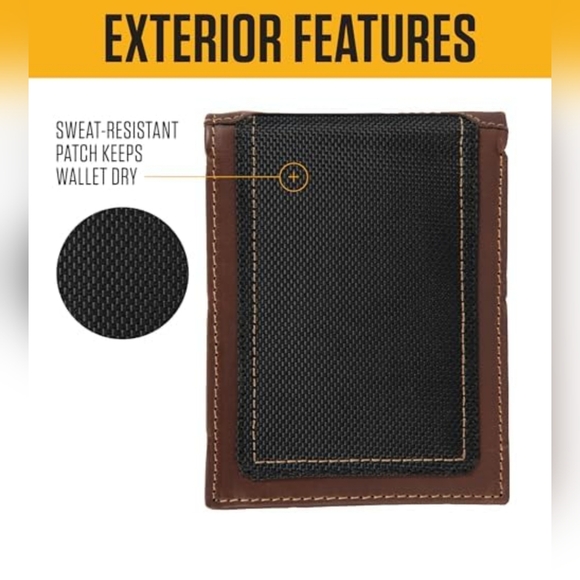 Carhartt Men's Leather Passcase Wallet, Durable Bifold Wallet - Picture 4 of 9